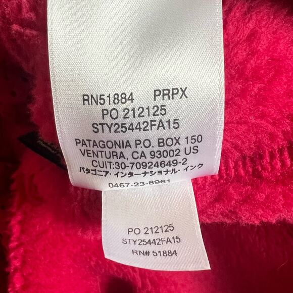 Patagonia Women’s Re-Tool Snap Funnel Neck Hot Pink Fleece Pullover Jacket Sz S - Picture 7 of 8